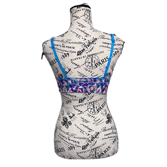 PINK Victoria’s Secret Lace Bralette Wireless Lined Floral Multicolor - Picture 3 of 8